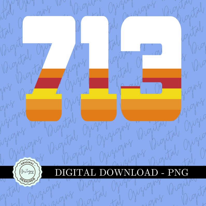 713 Area Code PNG Clipart - Etsy
