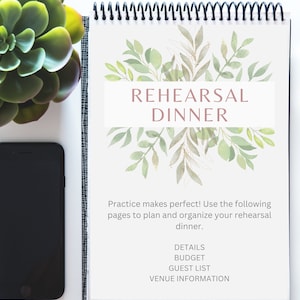 Rehearsal Dinner Add-On - Downloadable, Printable