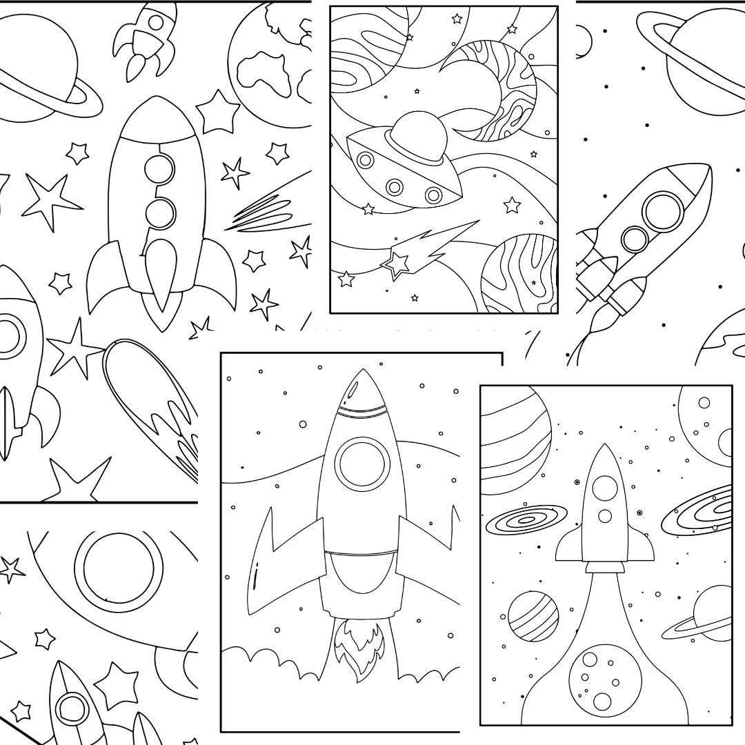 Printable Colouring Sheets, Space Coloring, Printable Coloring Page