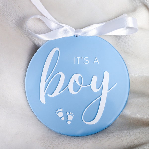 It's a boy, Gender Reveal, Baby Announcement, Acrylic Birth Announcement Sign, Pregnancy Announcement, Baby Hospital Sign