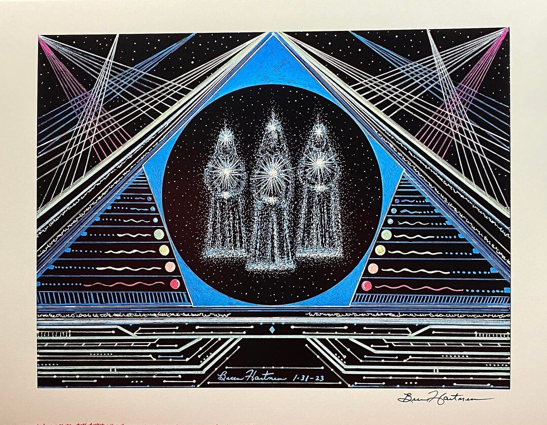 Angels Spiritual Art Light Language Blue Ray Activation Art Signed ...