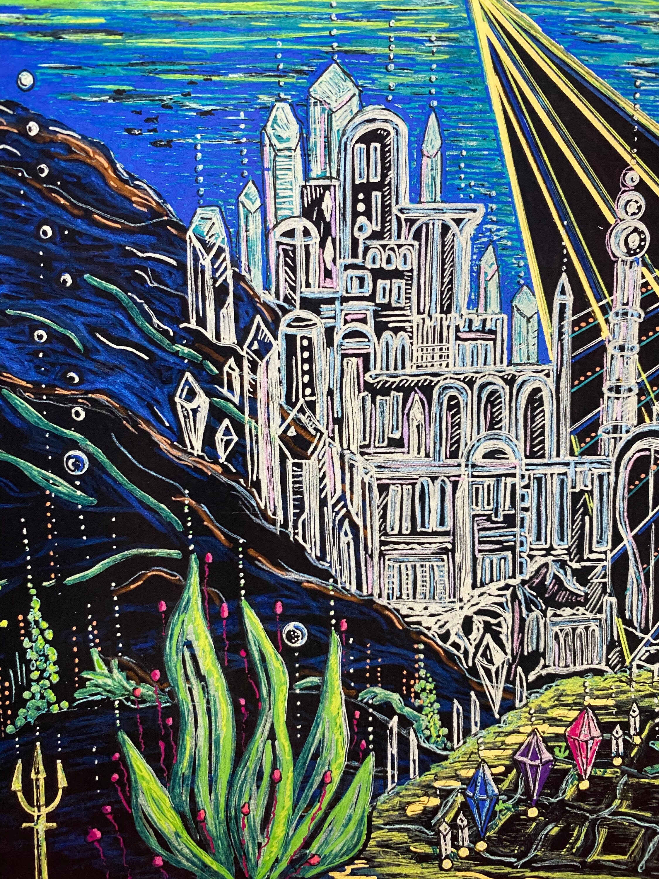 Atlantis Lost City Light Language Art Activation Orca Whale Signed ...