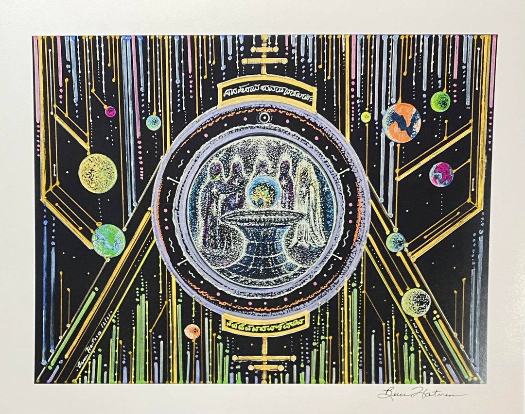 Angels Spiritual Artwork Light Language Activation Art Signed Print 11 ...