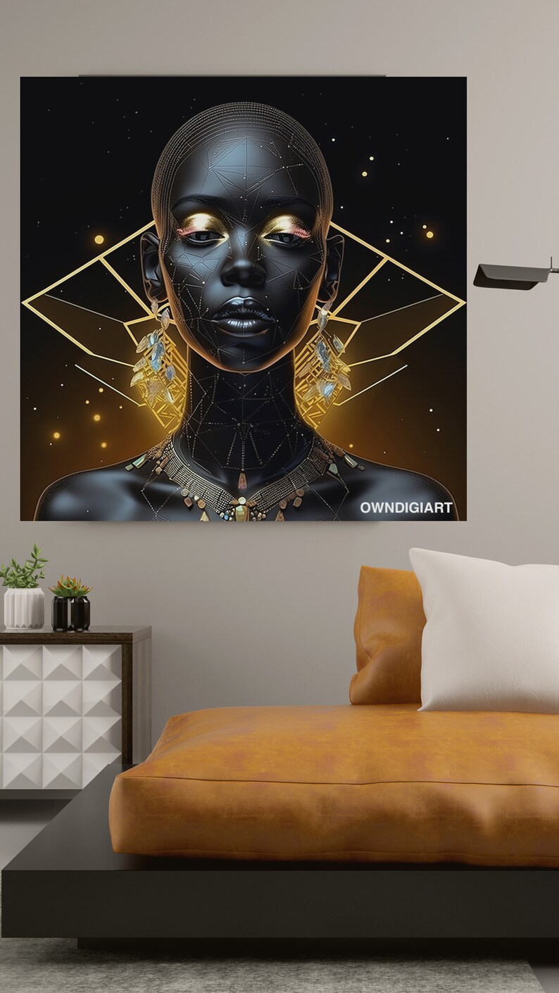 Connected to Gold Modern Wall Art Decor Instant Download Etsy