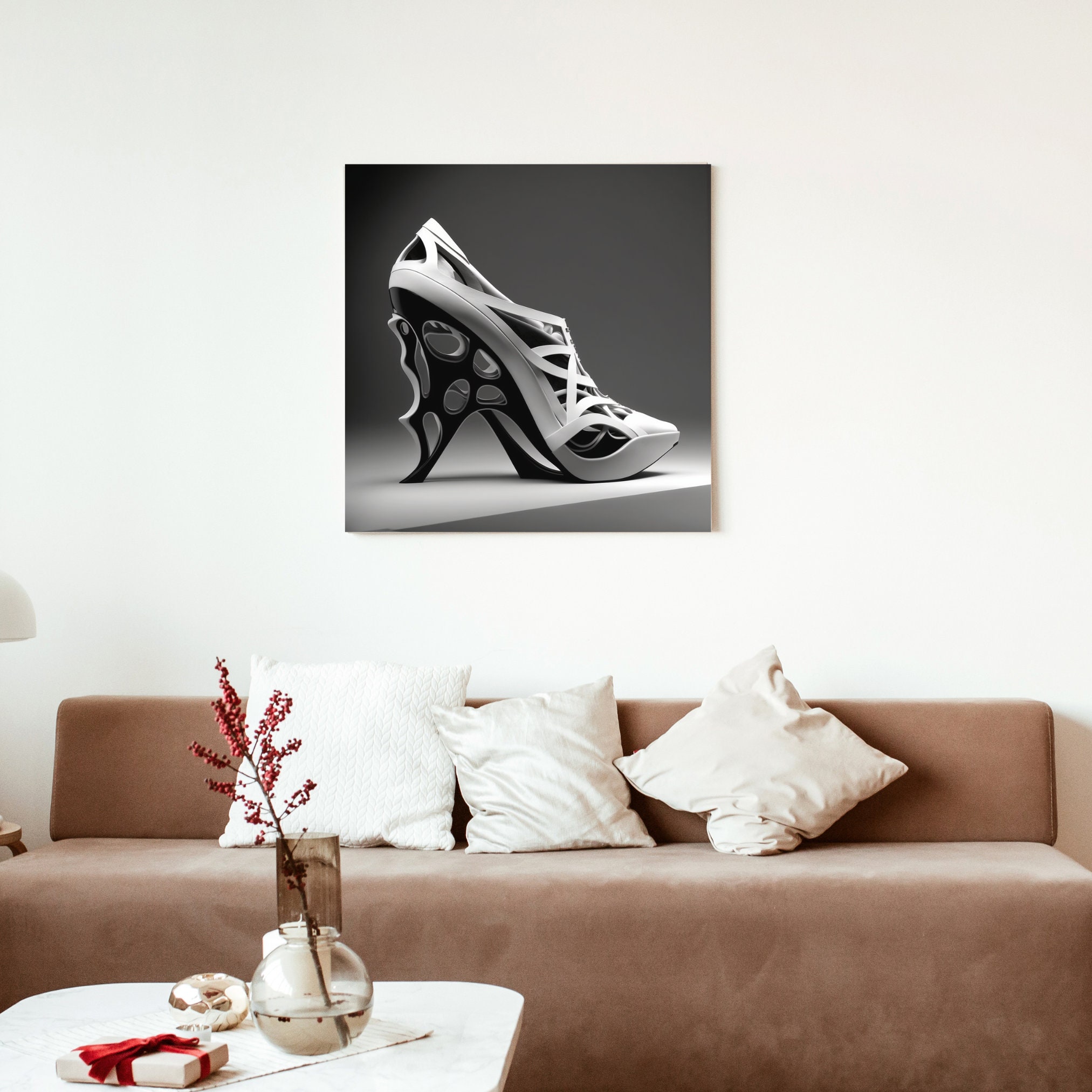 Futuristic High Heel: Digital Art Print Shoe Art Ai Art Instant ...