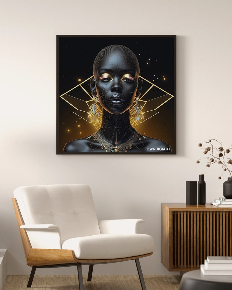 Connected to Gold Modern Wall Art Decor Instant Download Etsy