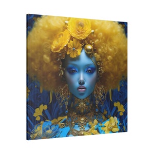 Dreamlike Digital Canvas Print: Matte Canvas, Stretched, 0.75&quot; - Wall Art - Gift Ideas - Black Art - Afro Art - Fantasy Art - Home Decor