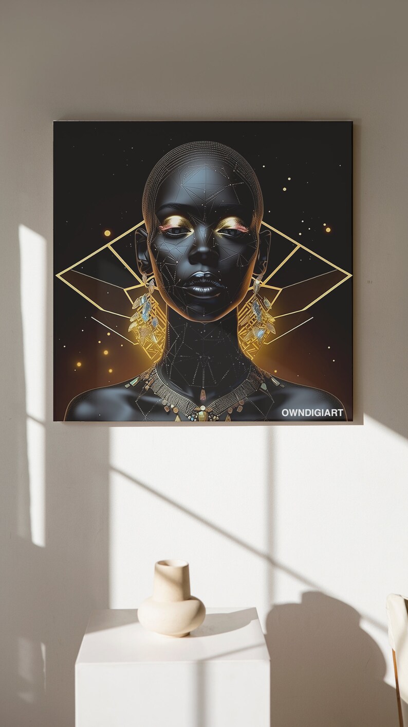 Connected to Gold Modern Wall Art Decor Instant Download Etsy