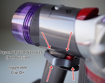 Dyson Trigger Lock Clip v8/v10/v11/v15 (Not Outsize), Hands-Free Vacuum Use, Plant-based 3D Printed