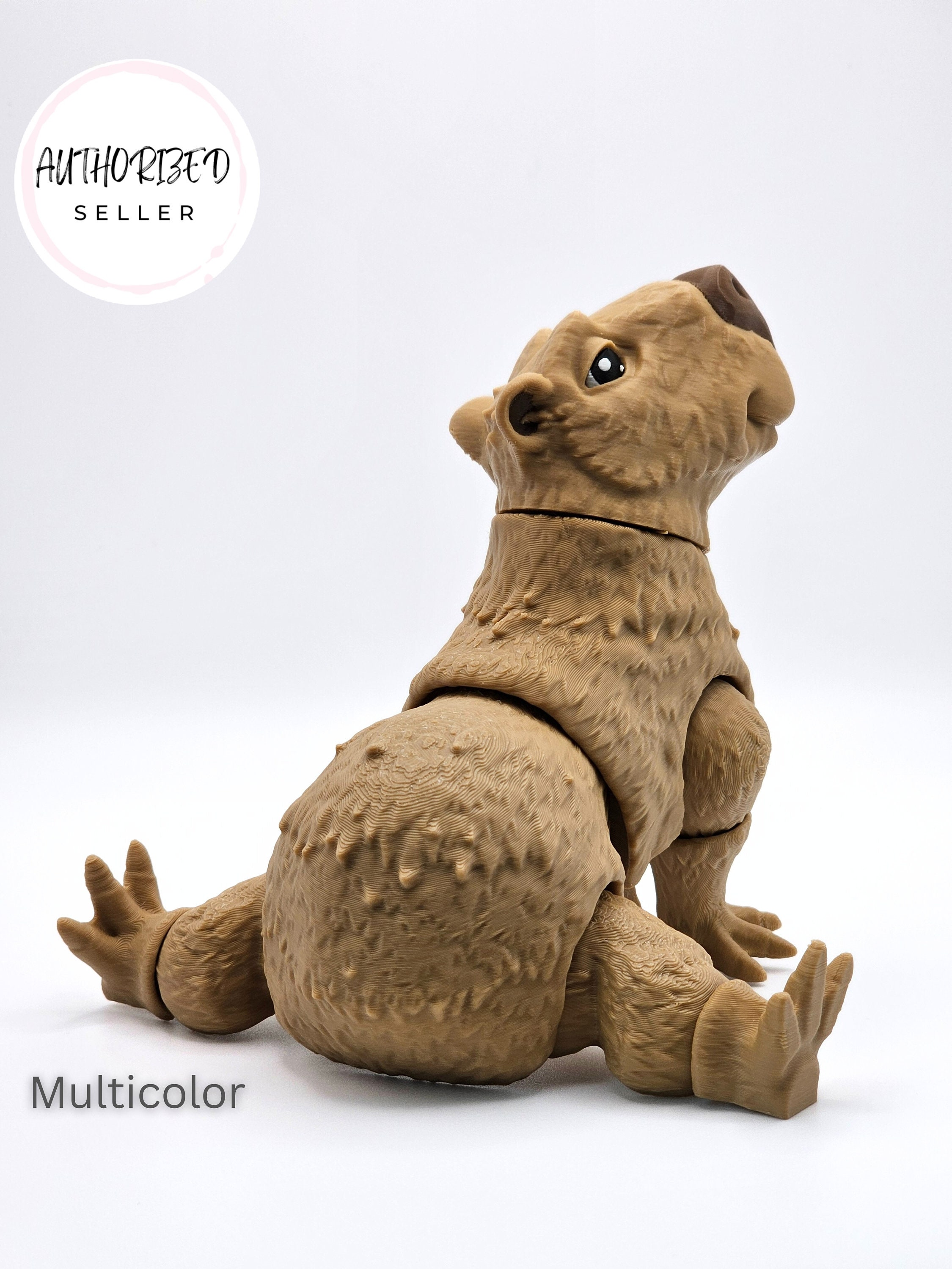 Capybara With Baby 3D Printed Miniature Figurine Sculpture DIY Paint Your  Own 