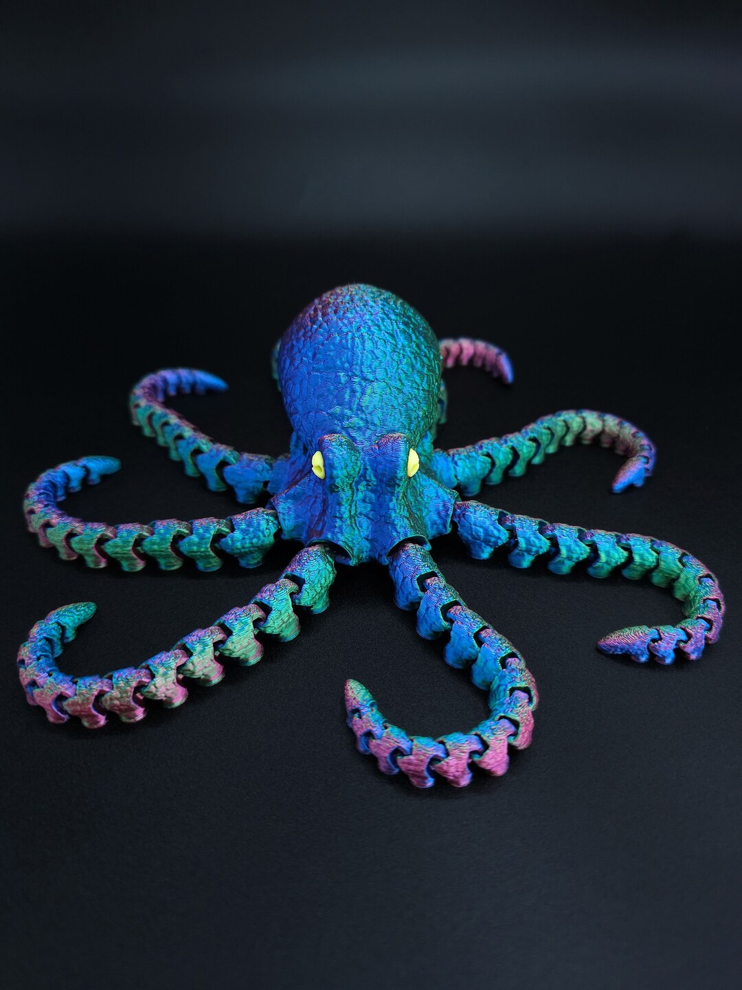 Octopus Desk Toy Articulated 3D Printed Octopus Flexible Fidget Etsy