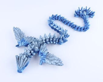 3D Printed Articulated Serpent Dragon Figurine