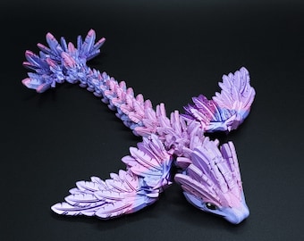 3D Printed Articulated Serpent Dragon Figurine