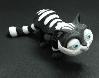 3D Printed Cat, 3D Cat Toys, Articulated Cat, Cute Cat Decor, Adorable Animal Desktop Toy, 3D Model, Cat Lover Gift