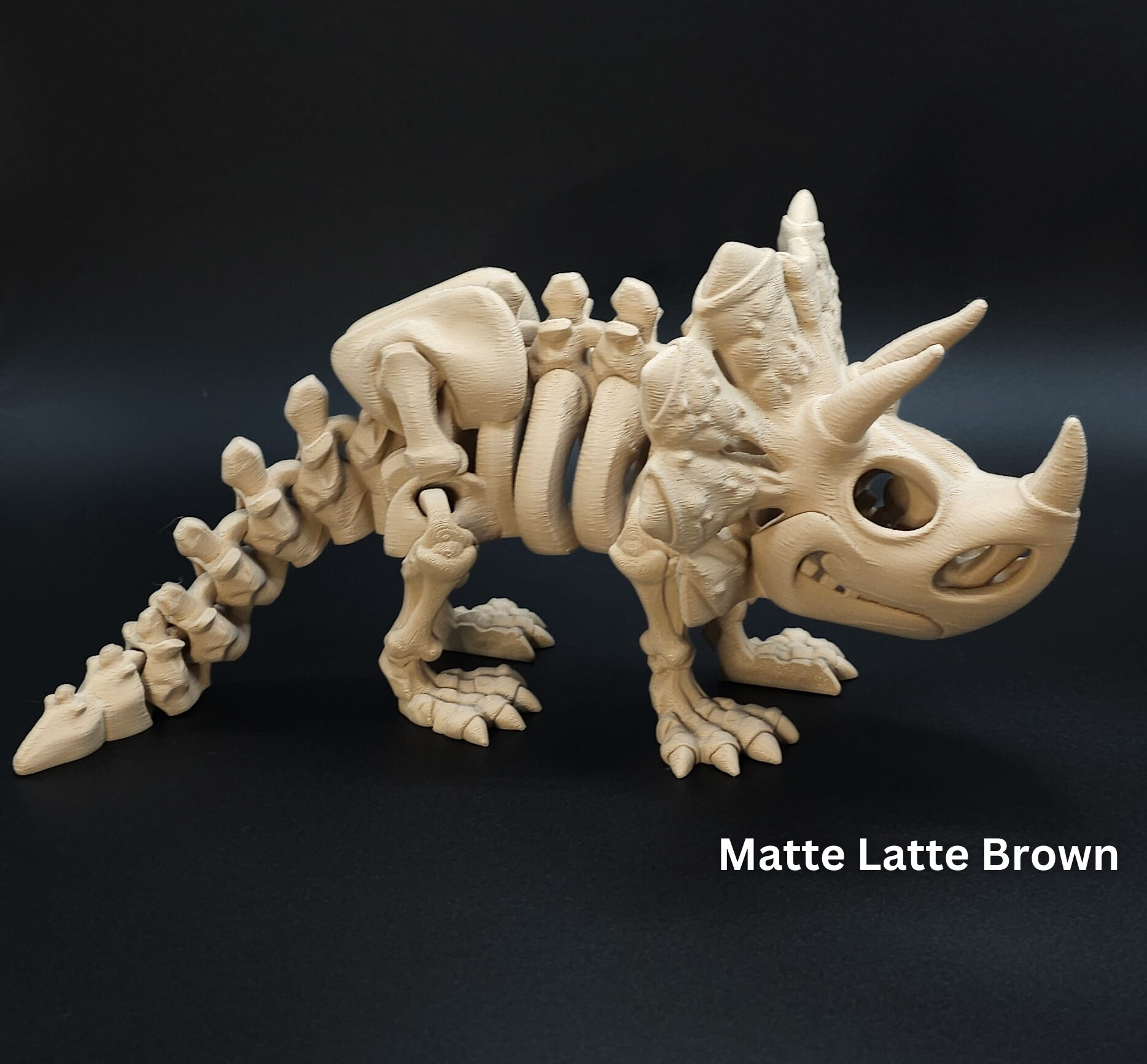 3D Printed Triceratops, Dino, Articulated Dinosaur Figurine, Toddler Room Decor, Dinosaur Toy Handmade Childrens Toys, Fathers Day gift