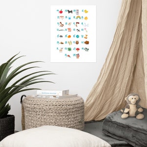 Tibetisches Alphabet Poster