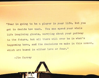 Typewritten Quote by Jim Carrey