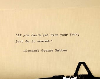 General George Patton Typewritten Quote