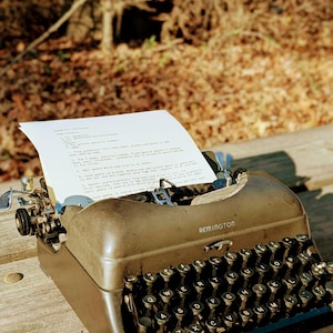 Love is Not All Typewritten Poem image 2