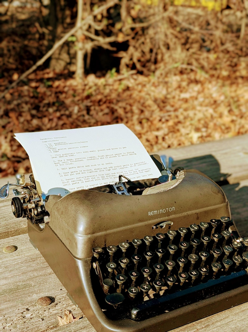 Love is Not All Typewritten Poem image 2