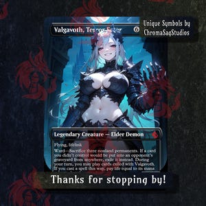 Valgavoth, Terror Eater - Custom PROXY Anime Waifu Ver A
