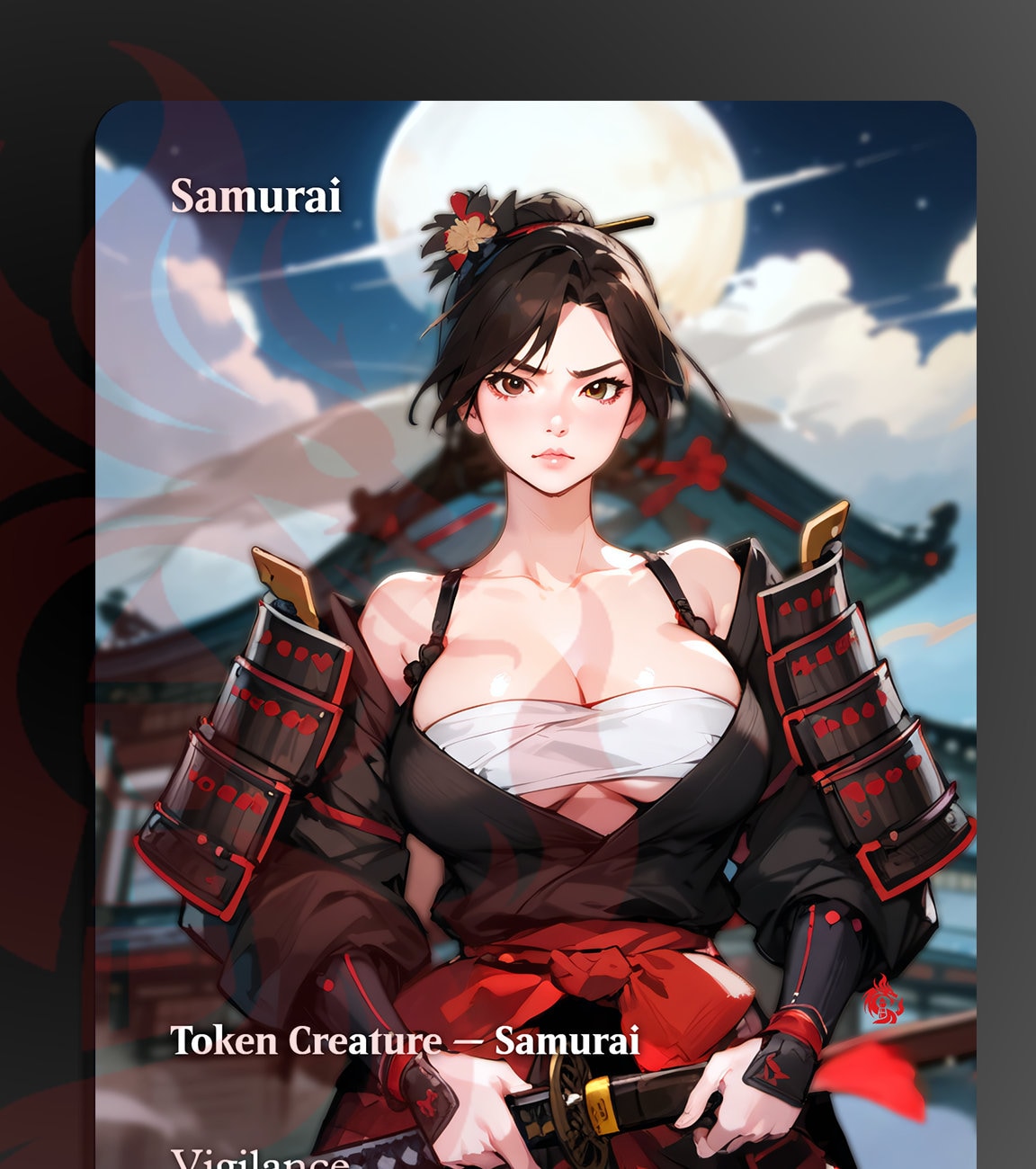 Samurai Token Double Strike Mtg - Etsy New Zealand
