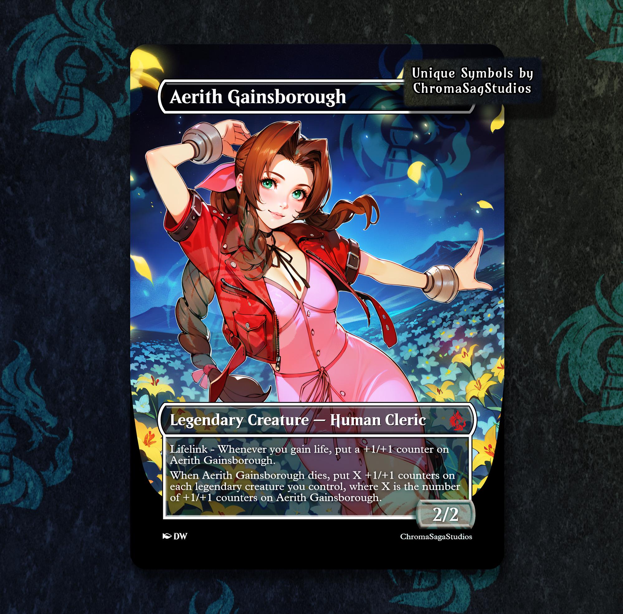 aerith gainsborough mtg commander deck MTG Commander EDH Deck Aerith Gainsborough 100 Magic Cards Custom Deck  Final Fantasy Life Gain Counters