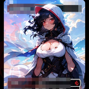 Arid Mesa - Fetch Land   PROXY Anime Waifu Ver A
