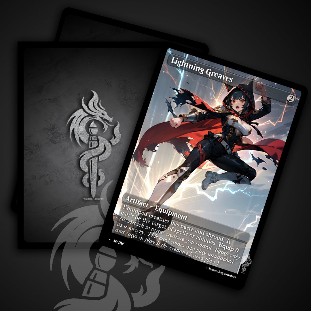 Lightning Greaves Full Art Custom MTG Proxy Etsy