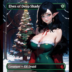 Elves of Deep Shadow Christmas Winter Edition -   PROXY Anime Waifu Ver A