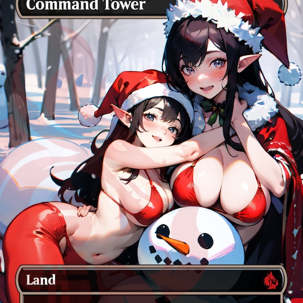 Command Tower Christmas Edition -   PROXY Anime Waifu Ver A