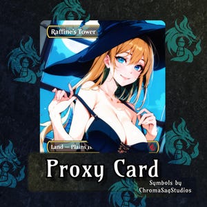 Raffine’s Tower -   PROXY Anime Waifu Ver A Triome Land Card