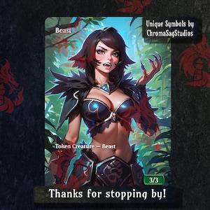 Ficha de bestia - Anime Waifu PROXY personalizado Ver E
