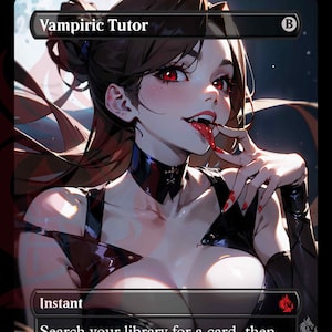 Vampiric Tutor - Proxy Anime Waifu Ver A