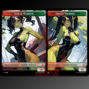 Goblin-Krieger-Token - doppelseitiger benutzerdefinierter Proxy Ver A