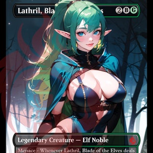 Lathril, Blade of the Elves -   PROXY Anime Waifu Ver A