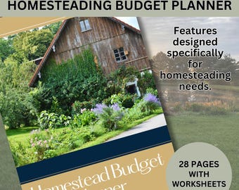 Ultimate Digital Homesteading Guide, Planner & Workbook: Self-Sufficiency Tips and Sustainable Living Strategies for Beginners