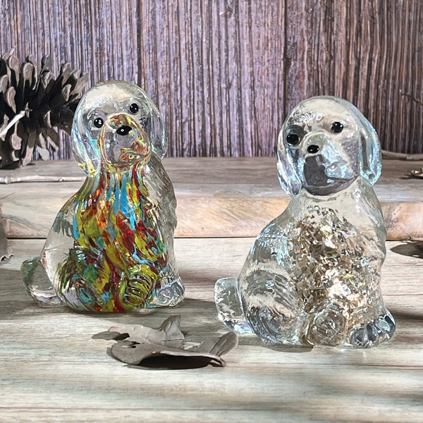 Colorful Hand Blown Glass Dogs, Glass Dogs, Glass Animals, Glass Art, Glass Blowing, Crafts, Glass Ornaments, Dog Lover Art,