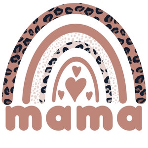 Mama Mini Regenbogen Set 4 Dateien Digital Download PNG SVG