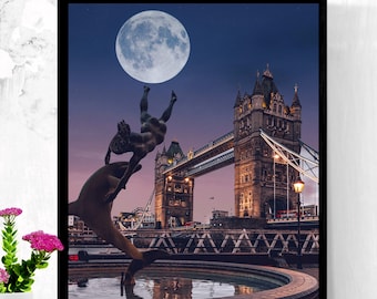 London Travel Prints, London Drucke, London Drucke, Digitale Kunst, London Kunstdruck, Wandkunst, Wohndekor, London Poster