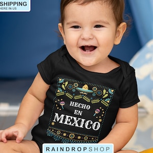 Hecho en Mexico Baby Bodysuit, Baby Girl Bodysuit, Baby Clothes, Baby Shower Gifts, Infant Boy Outfit
