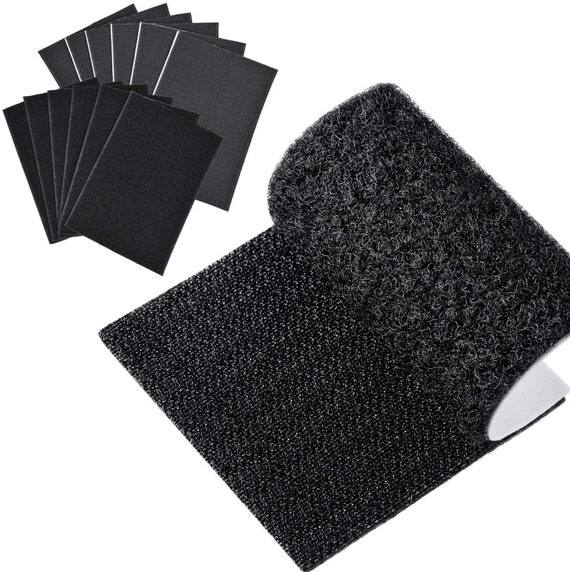 20 Pcs VELCRO® Brand Self Adhesive HOOK and LOOP Sticky Strips 10 Hook and  10 Loop 160mm X 20mm Strips Black or White 