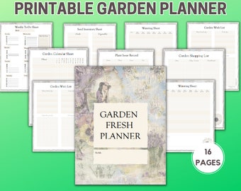 Garden Planner Printable Gardening Log Garden Journal - Etsy UK