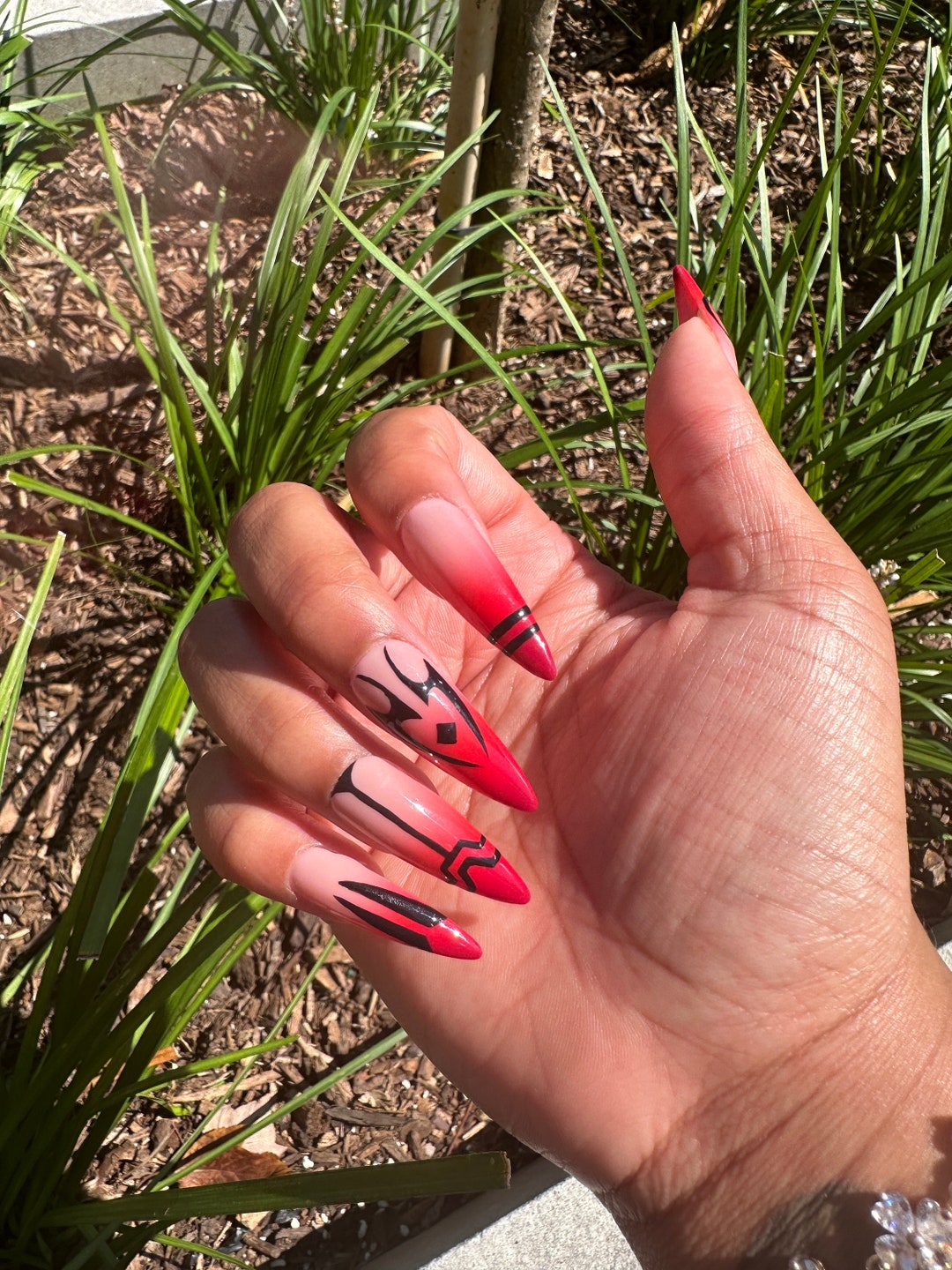 Sukuna Press on Nails - Etsy