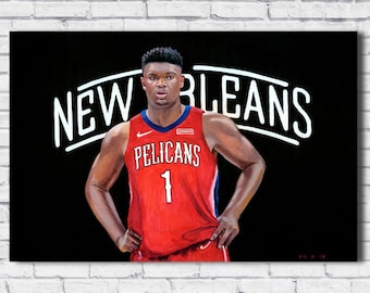 Zion Williamson Prints - Neon Collection
