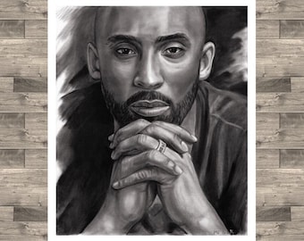 Pintura al óleo original de la colección Kobe de Black Mamba