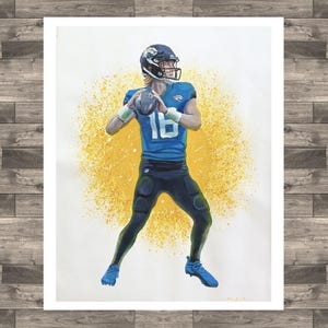 Trevor Lawrence 'Throwback' Original Oil Painting