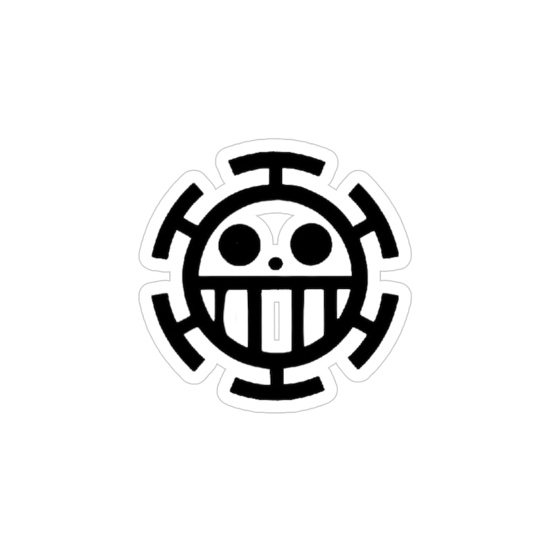 Transparent Outdoor Trafalgar Law Jolly Roger Stickers, Die-cut, 1pcs ...