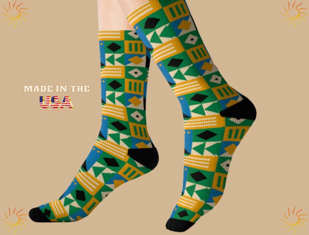 Tribal Silly Socks, Unisex Silly Socks, Funny Designer Socks Gift