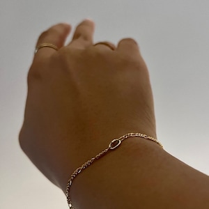 CuffLink&#39;d Permanent Jewelry Bracelet (permanent locking clasp)| No Welding No Jeweler | Gold Cuban Figaro Box Chain